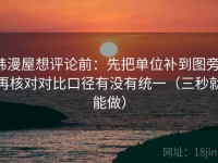 韩漫屋想评论前：先把单位补到图旁，再核对对比口径有没有统一（三秒就能做）